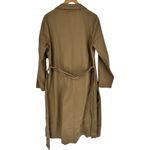 JustFab Dark Camel Trench Coat size XL Belted Classic Midi Length Photo 7