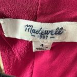 Madewell Women's Silk Cami Dress Size 4 Magenta Sleeveless Summer Casual Photo 4
