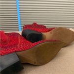 Jessica Simpson  beautiful Red Rhinestone Heeled Boots Photo 2