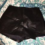 She & Sky Black Leather Skort Photo 0