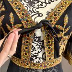 Cloud Ten  Black and Gold Embroidered Bodysuit Top Photo 4