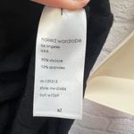 Naked Wardrobe  Black Shorts Romper Bodysuit Long Sleeve Size XL Cutout Photo 5