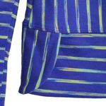 Athleta Womens Shirt Top Yellow Blue Stripe Long Sleeve Scoop Neck Stretch XXS Photo 2