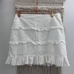 Urban Outfitters White Eyelet Ruffle Skirt Photo 0
