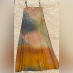 NWOT STAUD Laura Linen Boho Maxi Tank Dress sz S Blue Photo 4