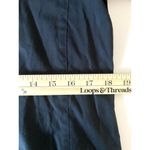 Eileen Fisher  Black Button Down 3/4 Sleeve Cotton Spandex Minimalist Shirt Top M Photo 4