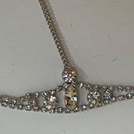 David's Bridal Silver & Rhinestone Hair Headpiece Vintage-Inspired Design wedding special bride Photo 2