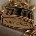 Tory Burch NWT  Double sided Padlock chunky gold necklace with Dustbag Photo 7