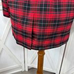 BeFree Tartan Plaid Double Breasted Tie Waist Trench Overcoat Red XS Photo 7