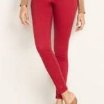 Old Navy  Rockstar Super Skinny High Rise Sateen Button Fly Jeans Women Sz 2 Red Photo 0