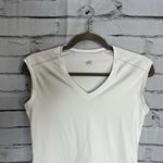 Alo Yoga White Sleeveless V-Neck Tank Top Size S Activewear Fitted Muscle Gym Photo 4