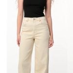 BLANK NYC NWT  THE FRANKLIN RIBCAGE WIDE LEG IN VANILLA SHAKE PANT Photo 1