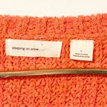 Anthropologie  Sleeping on Snow Size Large Sweater Crop Orange Poly/Wool Blend Photo 2