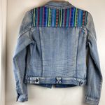 Love Culture  Medium Wash Distressed Boho Denim Jacket A Photo 6