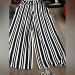 Carolina belle  navy Striped Wide-Leg Pants size small Photo 3