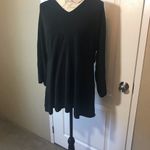 Avenue Black Sweater Tunic V Neck Quarter Sleeves 22/24 Size 24W Photo 2