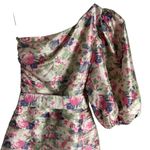 Love Shack Fancy  Altie Veiled Kiss Floral One Shoulder Puff Sleeve Mini Dress 4 Photo 13