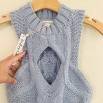 For Love & Lemons // NWT Blue Keke Cable Knit Tank Photo 5
