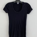 Splendid Fitted  black scoop neck tee shirt size small Photo 0