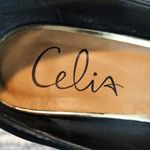 Celia Black Suede Platform Heels Size 6 EUC #3111 Photo 8