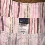 Patagonia pink and brown striped a-line gorpcore skirt Photo 1