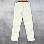H&M ‎ Womens Jeans 4 High Rise Straight Leg Cream Minimalist Core Street Normcore Photo 2
