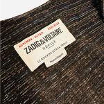 Zadig & Voltaire Ralf Lurex Mini Dress Black Metallic 2021-2022 Size Small Photo 3