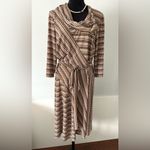 ELEGANT PRACTICAL MIDI DRESS 🌻🌻🌻 Brown Size 2X Photo 4