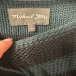 Michael Stars  Dropped Shoulder Stripe Sweater Green & black striped size small Photo 3