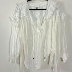 Free People  Edwardian Romantic Ethereal Ally  Tunic in Optic White Medium NEW Photo 8