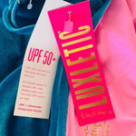 Lilly Pulitzer  Luxletic Cassis Velvet Bra Tank Teal Bay Size L NEW Photo 7