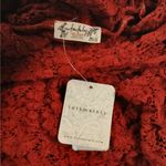 Free People Intimately  Day & Night Sheer Lace Bodysuit Top Women Small Red Thong Photo 9