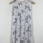 Free People  Snap Out of It White Floral Swing Mini Dress Tunic Medium Photo 15