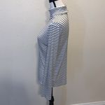 a.n.a  black & white striped stretchy long sleeve turtleneck top Photo 3