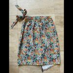 Evy's Tree‎ Wrap Skirt Renata Spring Meadow Floral Front Tie Knot Womens Size XL Photo 4
