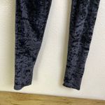 Balenciaga Demna Draped Front Leggings Womens 34 Black Crushed Velvet Stretch Photo 5