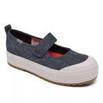 Keds  Women's Denim and White Platform Shoes Mary Jane Slip Ons Size 9 Hook‎ Loop Photo 9