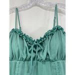 Wild Fable Coquette Sleeveless Tiered Chiffon Fit & Flare Skater Dress Size XL Aqua Green Photo 3