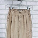Reformation Mason High Rise Khaki Trousers Size 0P Photo 6