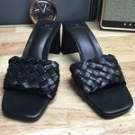 H Halston Women's 9 Black Vegan Leather Slip Photo 0