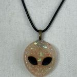 Hot Topic Alien resin Pendant Necklace with Black Cord Photo 3