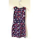 Kate Spade Daisy Jacquard Sleeveless Sheath Mini Dress Navy Blue Pink Size 2 Photo 2
