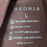 Reoria Women's Brown Sleeveless Square Neck Bustier Corset Crop Top Size L Size L Photo 2