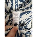 Athleta  swim kaftan tunic button‎ up blue ikat size XS Photo 4