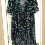 NWOT Cold Shoulder Kimono/Duster/Beach Coverup Blue S Photo 0