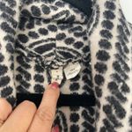 Anthropologie MOTH Wool Blend Open Front Geometric Pattern Vest Women's XS/S Black Size undefined Photo 2