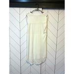 Knox Rose  Womens XL White Sleeveless Button V-neck Babydoll
Shirt Dress Bohemian Photo 2