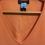 NEW YORK & CO Vibrant Orange Peach V Photo 8