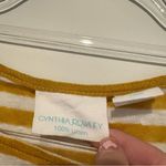Cynthia Rowley  100% linen long sleeve shirt yellow‎ size small Photo 2