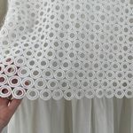 English Factory Dress Size 1X White Eyelet Mixed Media Bridal Wedding Shower NWT Photo 8